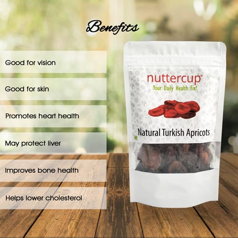Nuttercup Natural Turkish Apricots  200gm