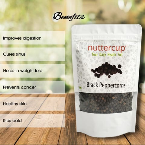Nuttercup Black Peppercorn 200gms