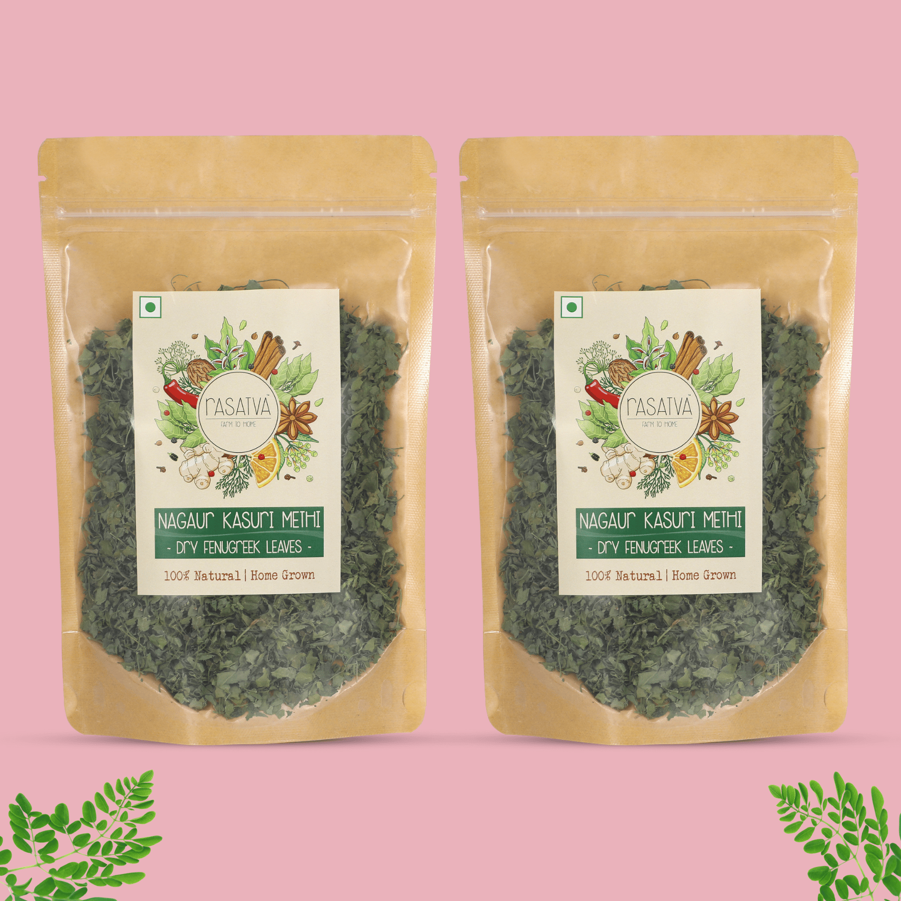 Rasatva Nagaur Kasuri Methi - Dry Fenugreek Leaves (50 gms)