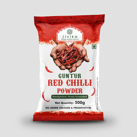 Jivika Red Chilli Powder (500 gms)