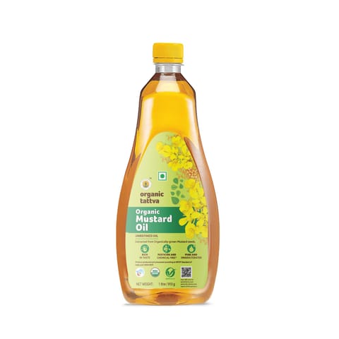 Organic Tattva Cooking Oil - Mustard Oil (1 litre)