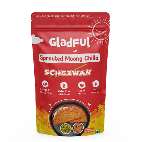 Schezwan  Chilla with Sprouted Moong Instant Mix - (200 gms)