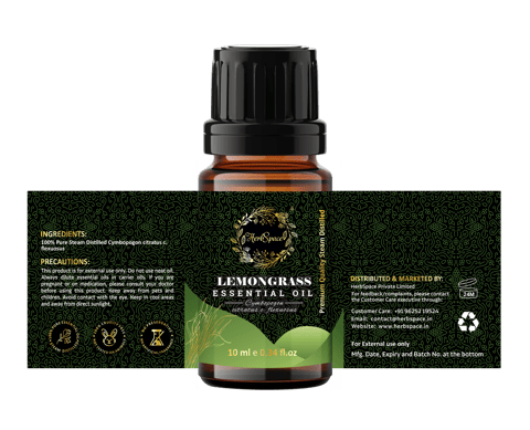 HerbSpace Lemongrass Essential Oil (10 gms)