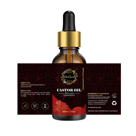 HerbSpace Castor Oil for hair (50 gms)