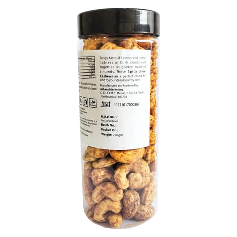 Nuttercup Lime Chilly Cashews (250 gms)