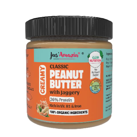 Jus Amazin Creamy Peanut Butter Sweet N salty 200g