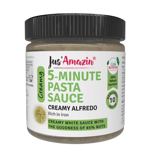 Jus Amazin 5 Minute Pasta Sauce Creamy Alfredo 200g