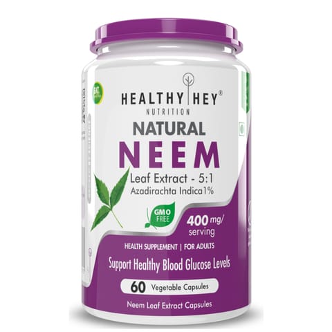 Healthyhey Nutrition Neem Leaf Extract (60 Veg Capsules)