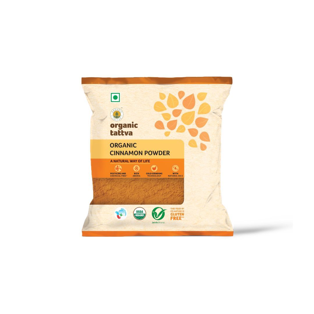 Organic Tattva, Cinnamon (Dalchini) Powder - 100 gms | Gluten Free and NO Additives