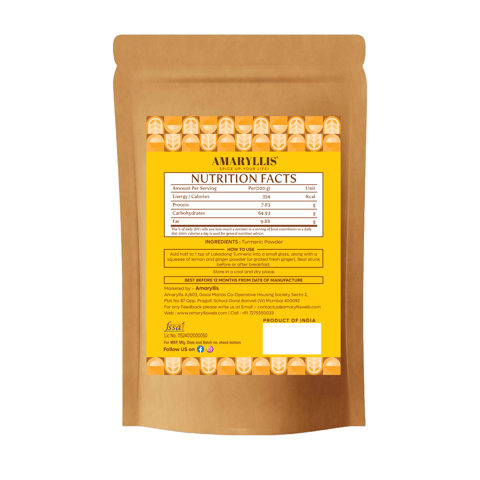 Amaryllis Lakadong Turmeric Powder (150 gms)
