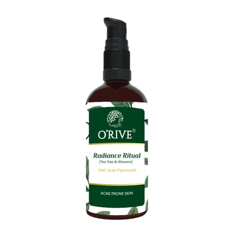 Orive Organics Face Wash - Radiance Ritual (Tea Tree & Aloe Vera) (100 ml)