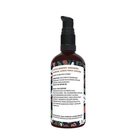 Orive Organics Radiance Ritual Sandalwood and  Almond Facial Cleanser (50 ml)