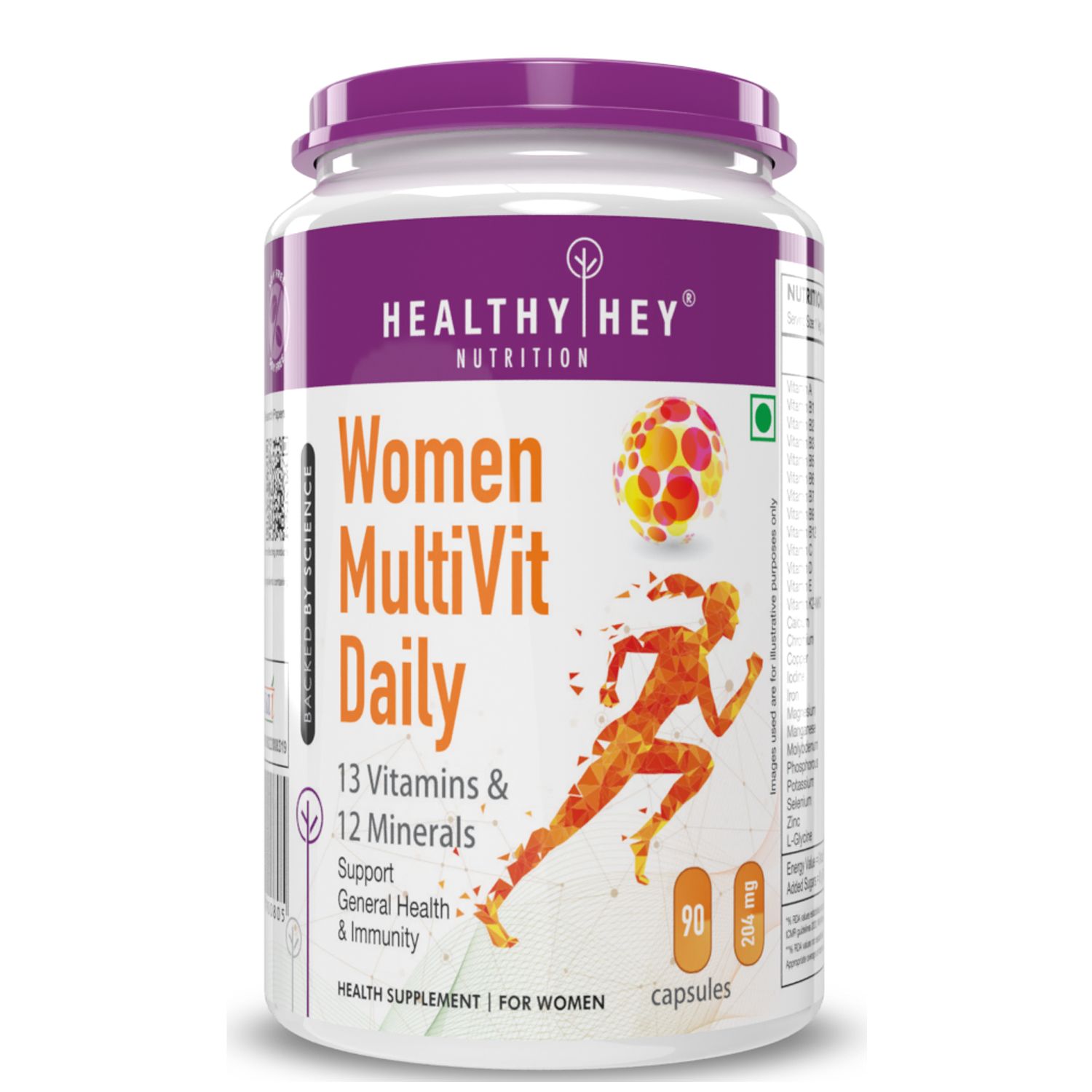 HealthyHey Nutrition Women Multi Vitamin Daily (90 Capsules)