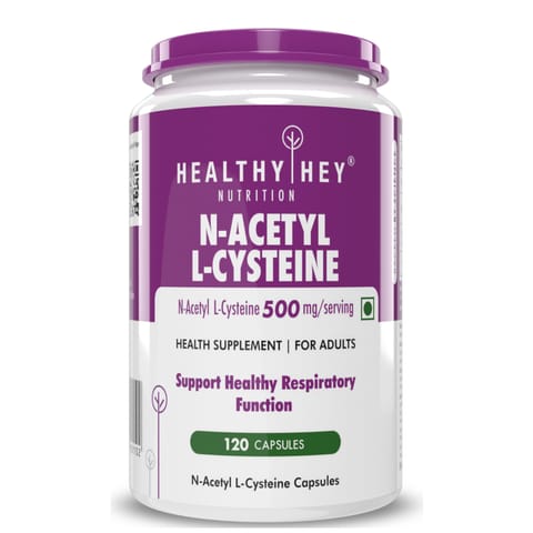 HealthyHey Nutrition N-Acetyl L-Cysteine - NAC (120 Veg. Capsules)