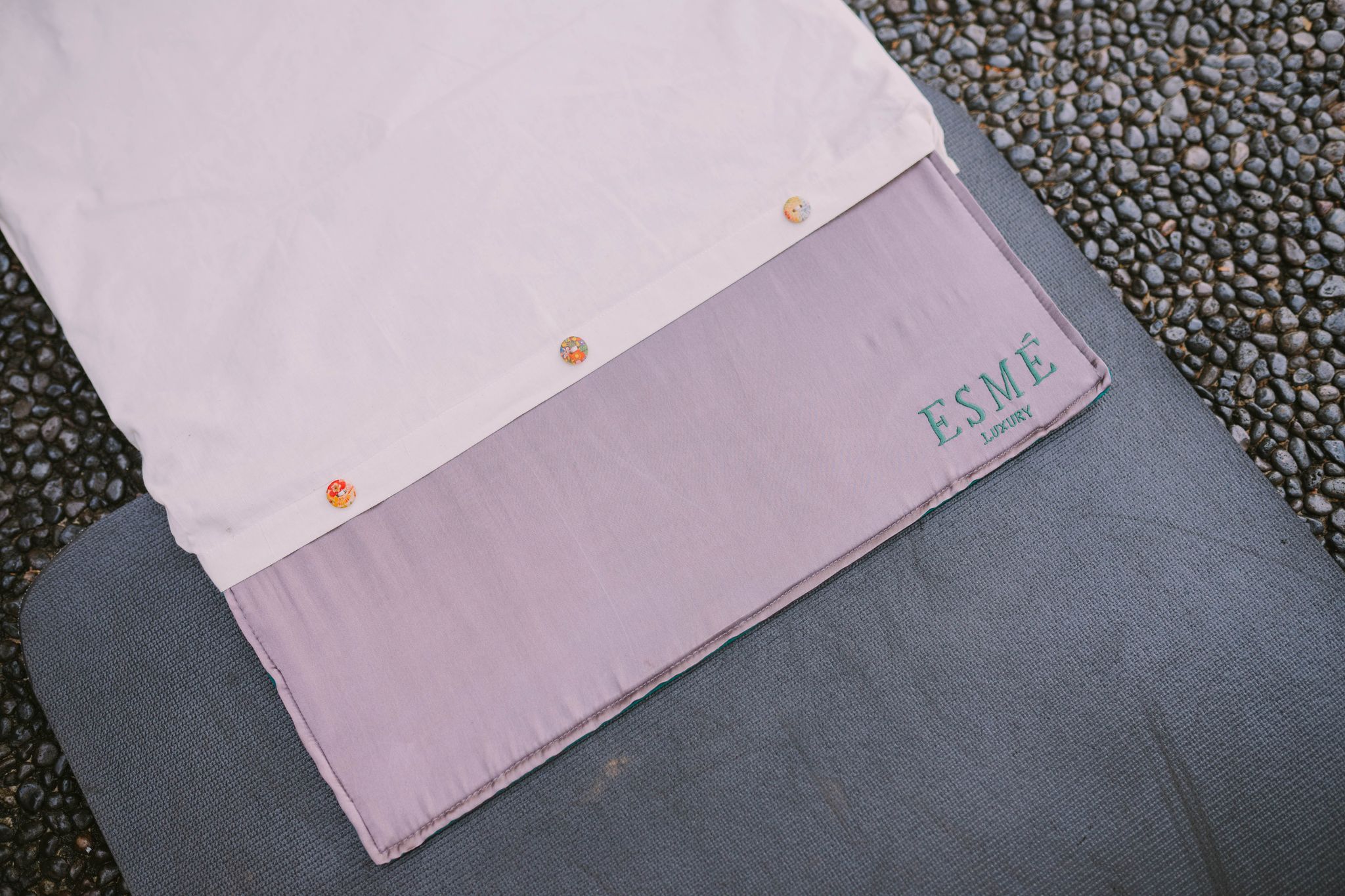 Esme Luxury Silk Face & Hair Mat- Grey