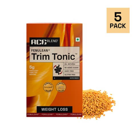Ace Blend Trim Tonic™ | Proven Weight Management | Daily Fiber | Sugar Management | Psyllium-Free | Gut Health | Soluble+Insoluble | 100% Natural | Body Toning | Heal Constipation, Gas, Acidity