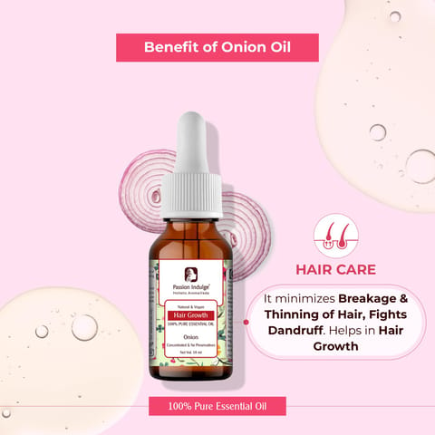 Onion Essential Oil for Hair Growth | Hair Fall & Dandruff Control (10 ml)