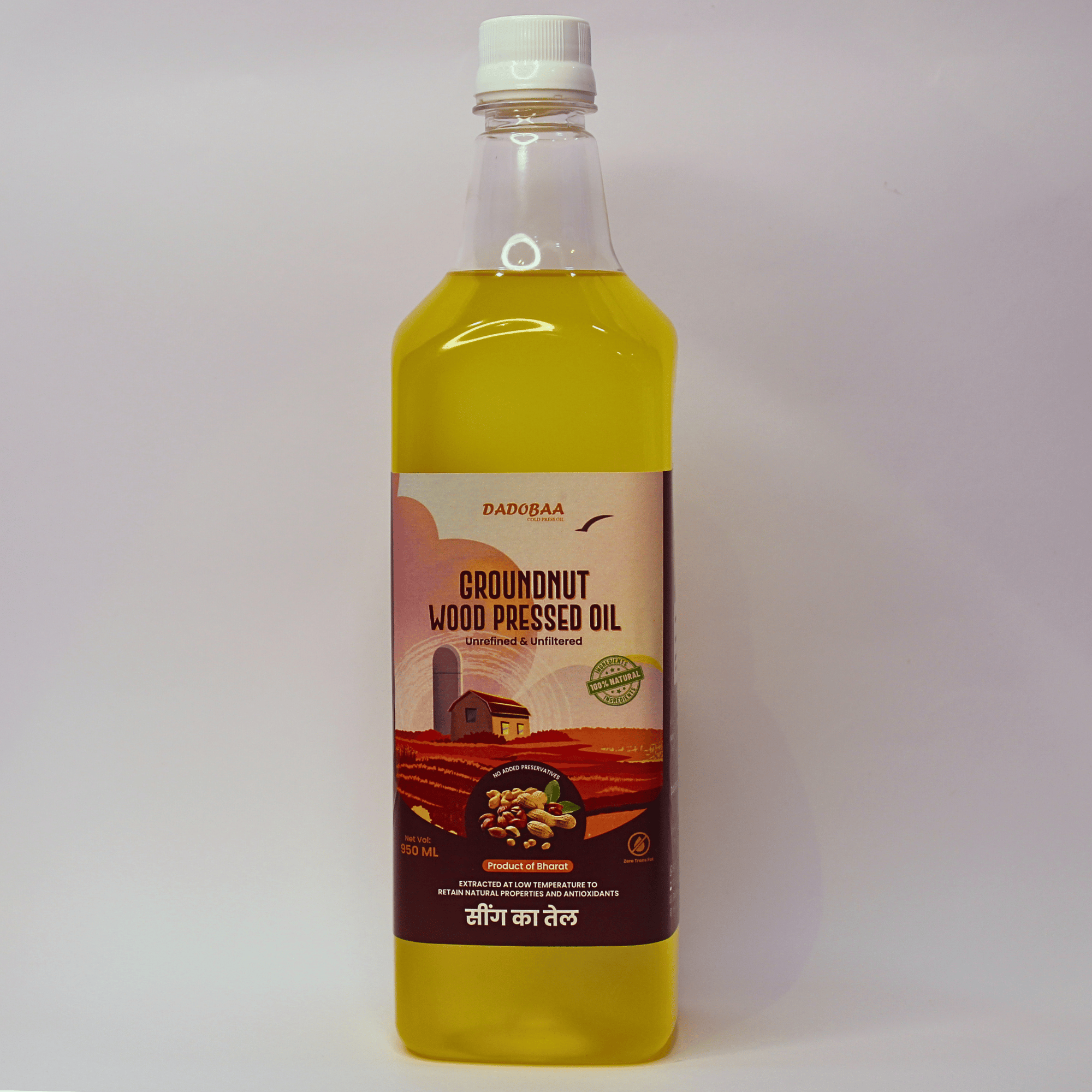 Dadobaa Groundnut Wood Pressed Oil (950 ml)