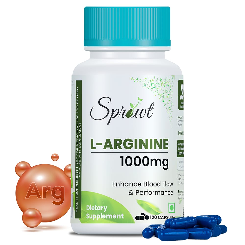 Sprowt L-Arginine 1000 mg Veg Capsules