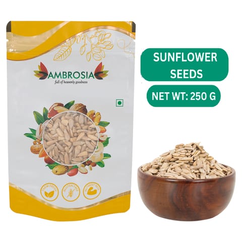 Ambrosia Premium Sunflower Seeds Pouch |Raw| Unroasted (250 gms)