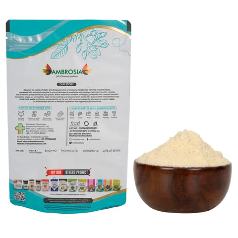 Ambrosia Fine California Almond Flour Pouch -  Powder Without Skin (250 gms)