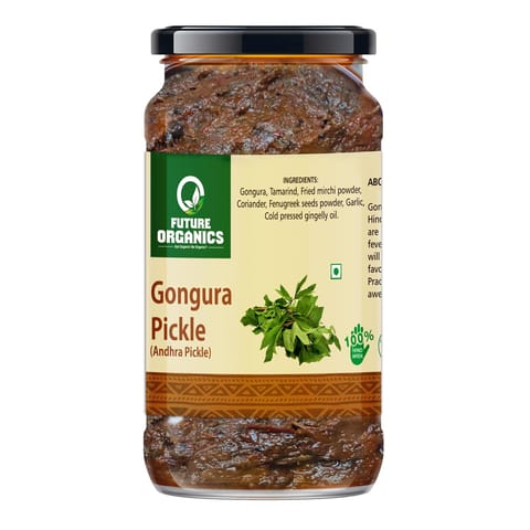 Future Organics Gongura Pickle 220 gms Each Pack of 2