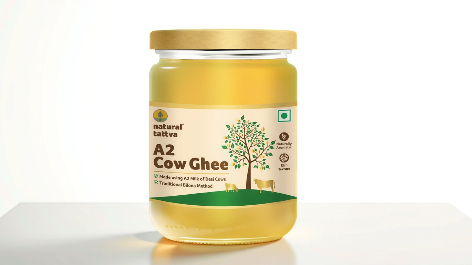 NATURAL TATTVA A2 Cow Ghee front