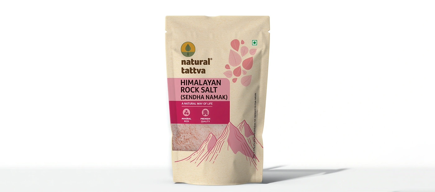 NATURAL TATTVA Himalayan Rock Salt (Sendha namak) - front