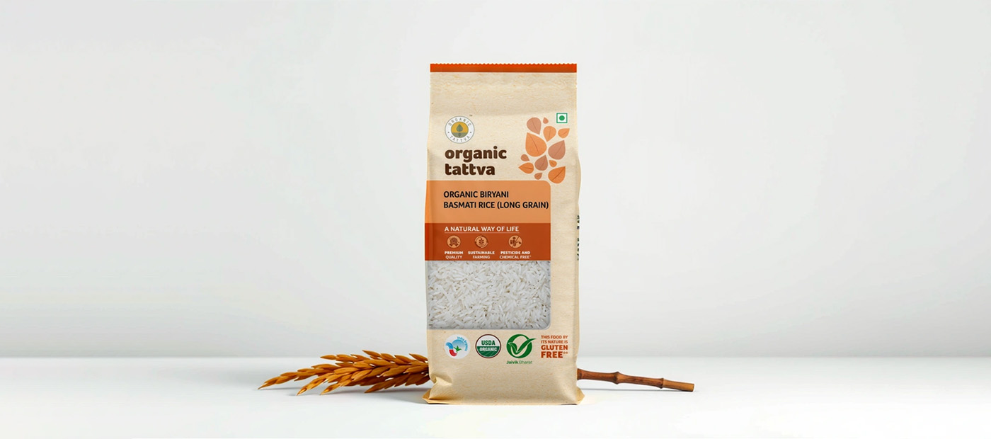 Organic Biryani Basmati Rice - front