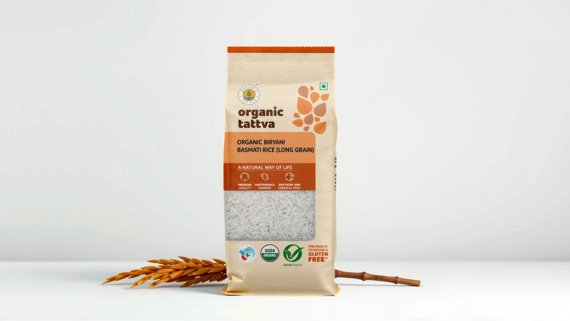 Organic Biryani Basmati Rice - front