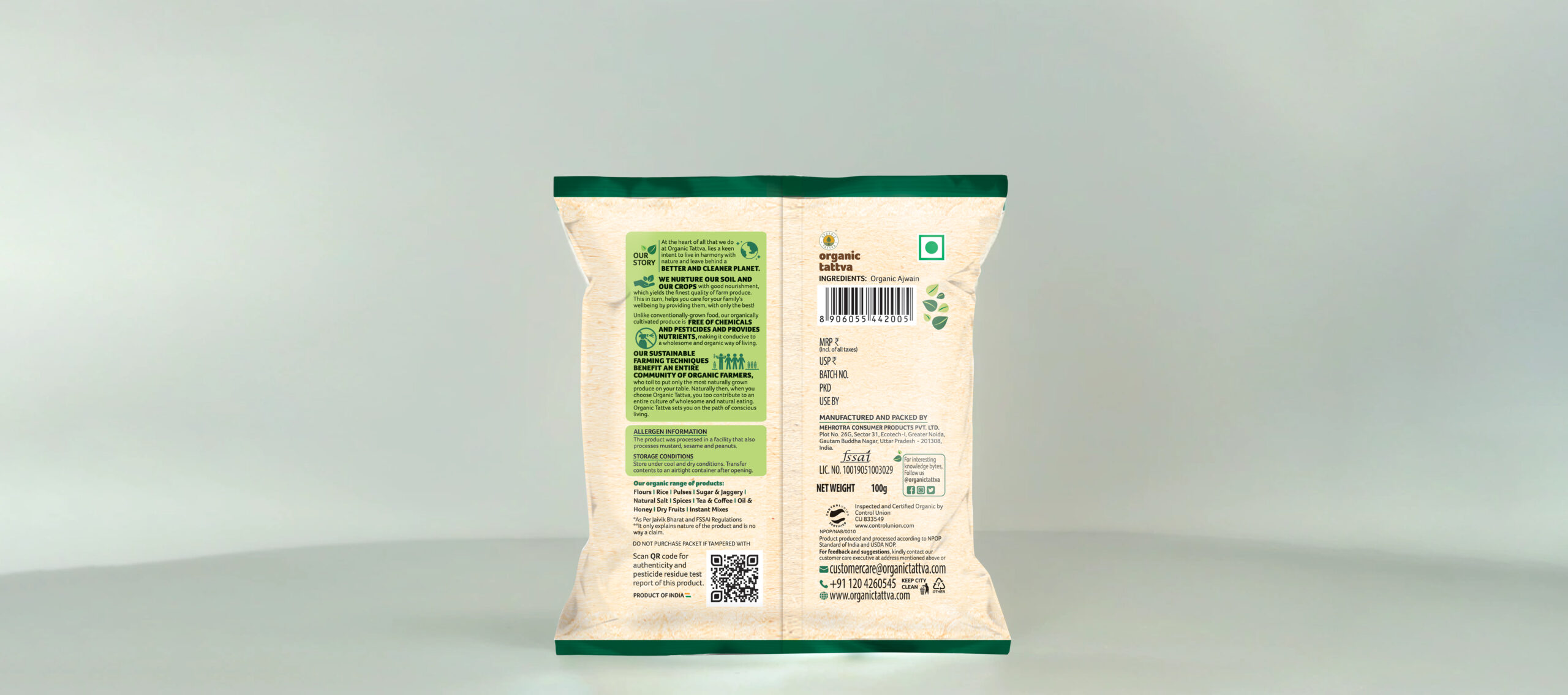 Organic Ajwain back D