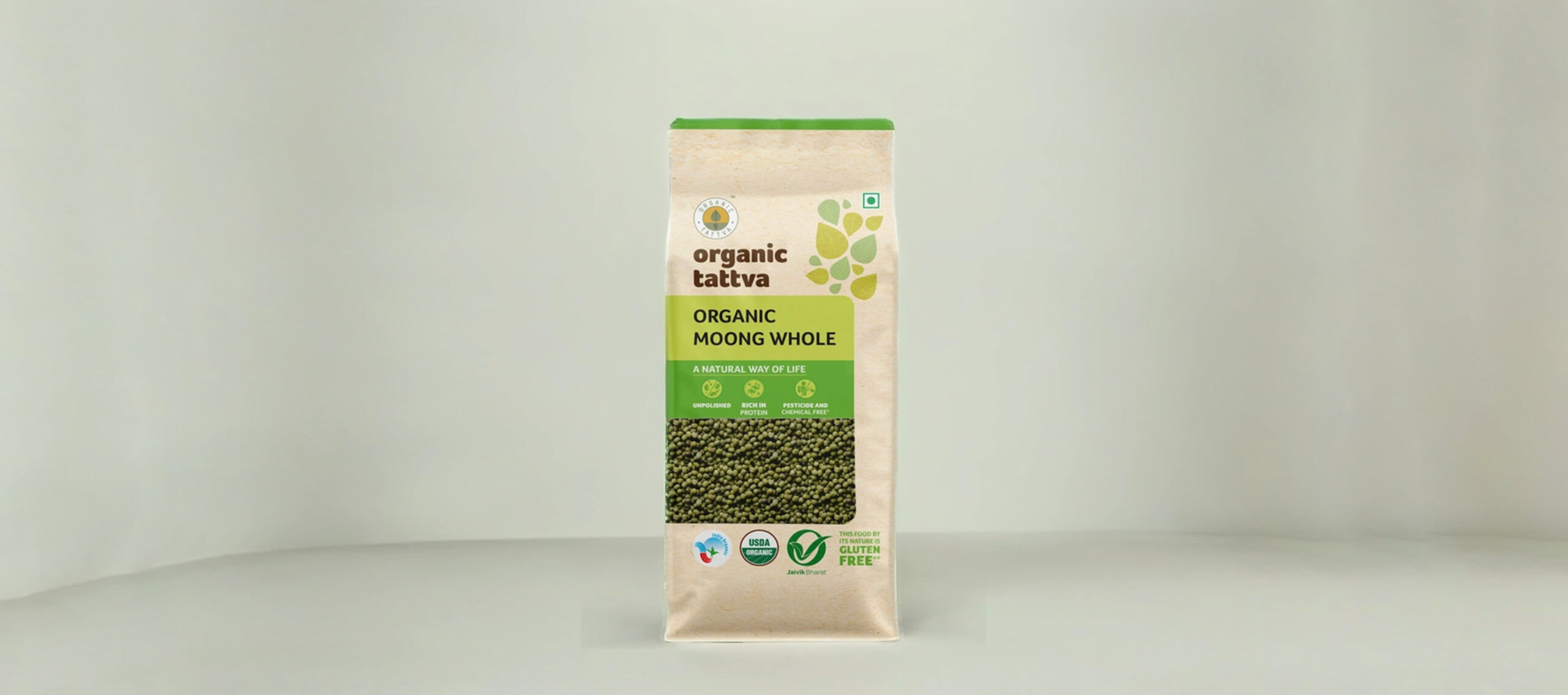 orgnic moong whole D