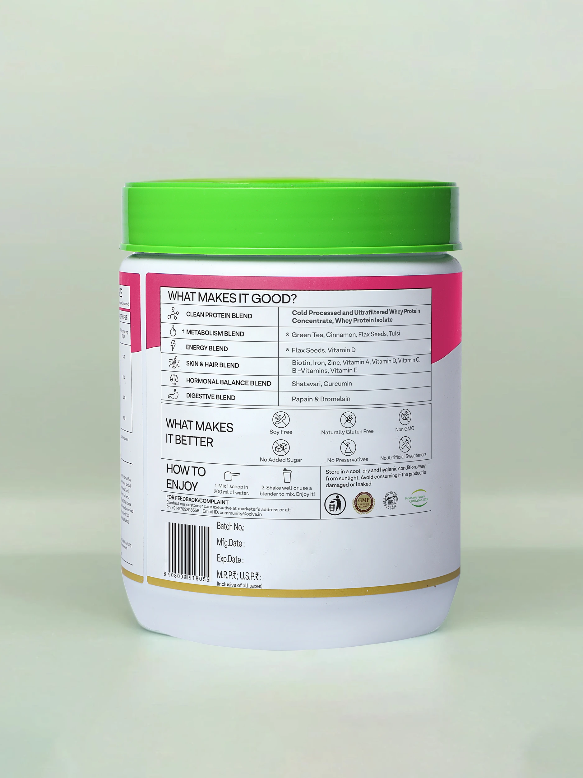 Oziva Protein and Herbs Women 3