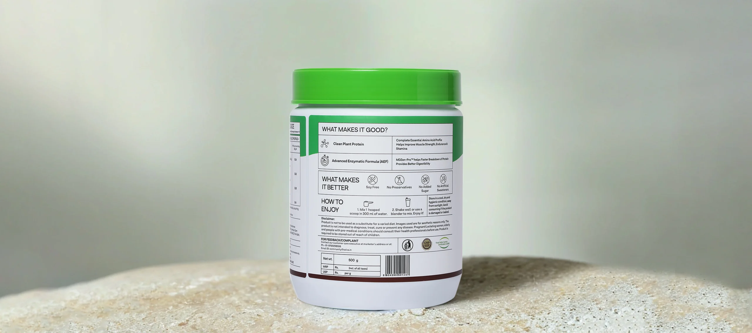 oziva plant protein BPP BACK 1
