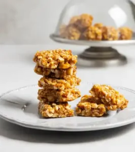 Ghee Roasted Ginger Date Nut Squares