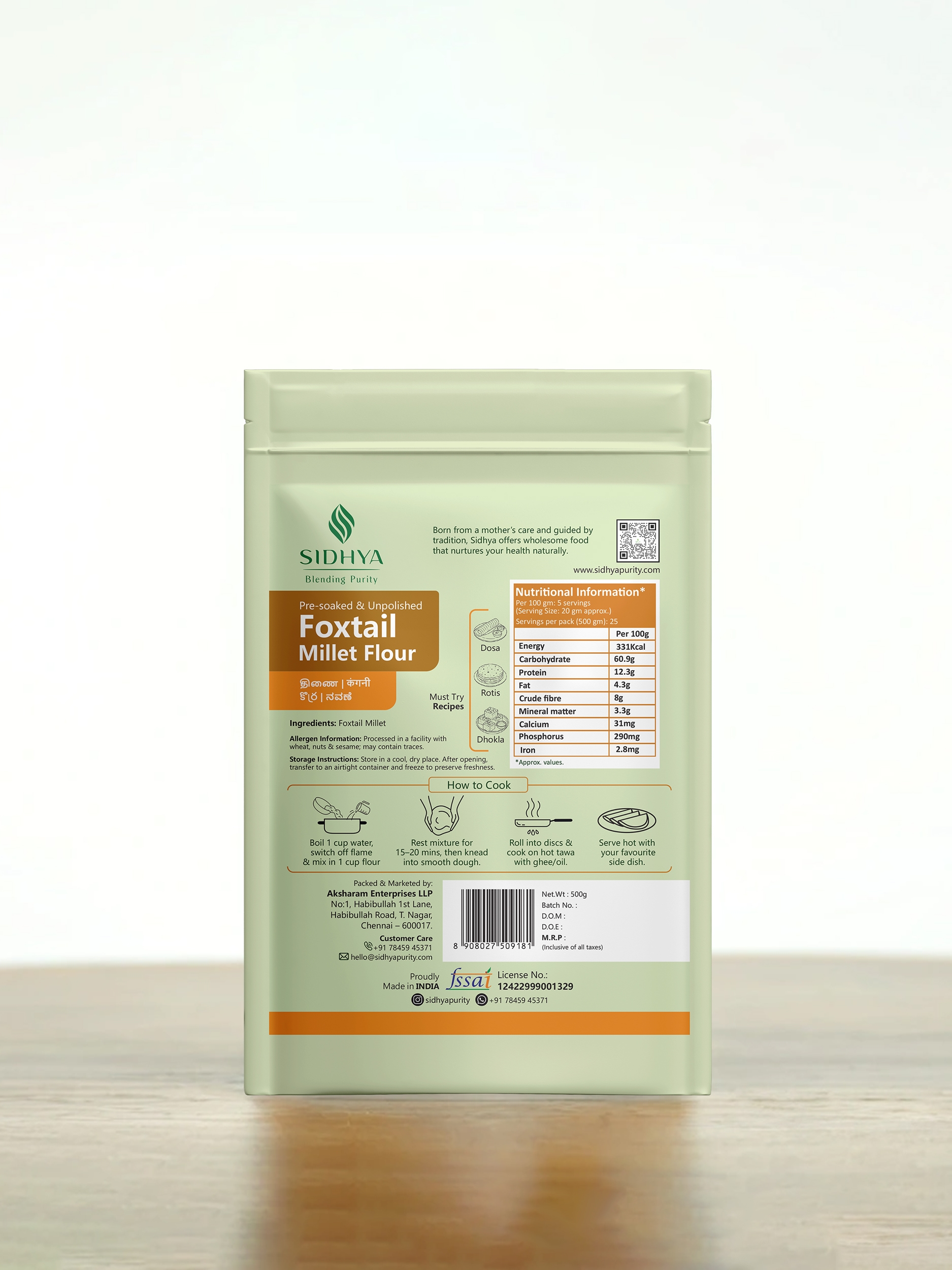 M_SIDHYA_Mockup Foxtail Millet Flour 2