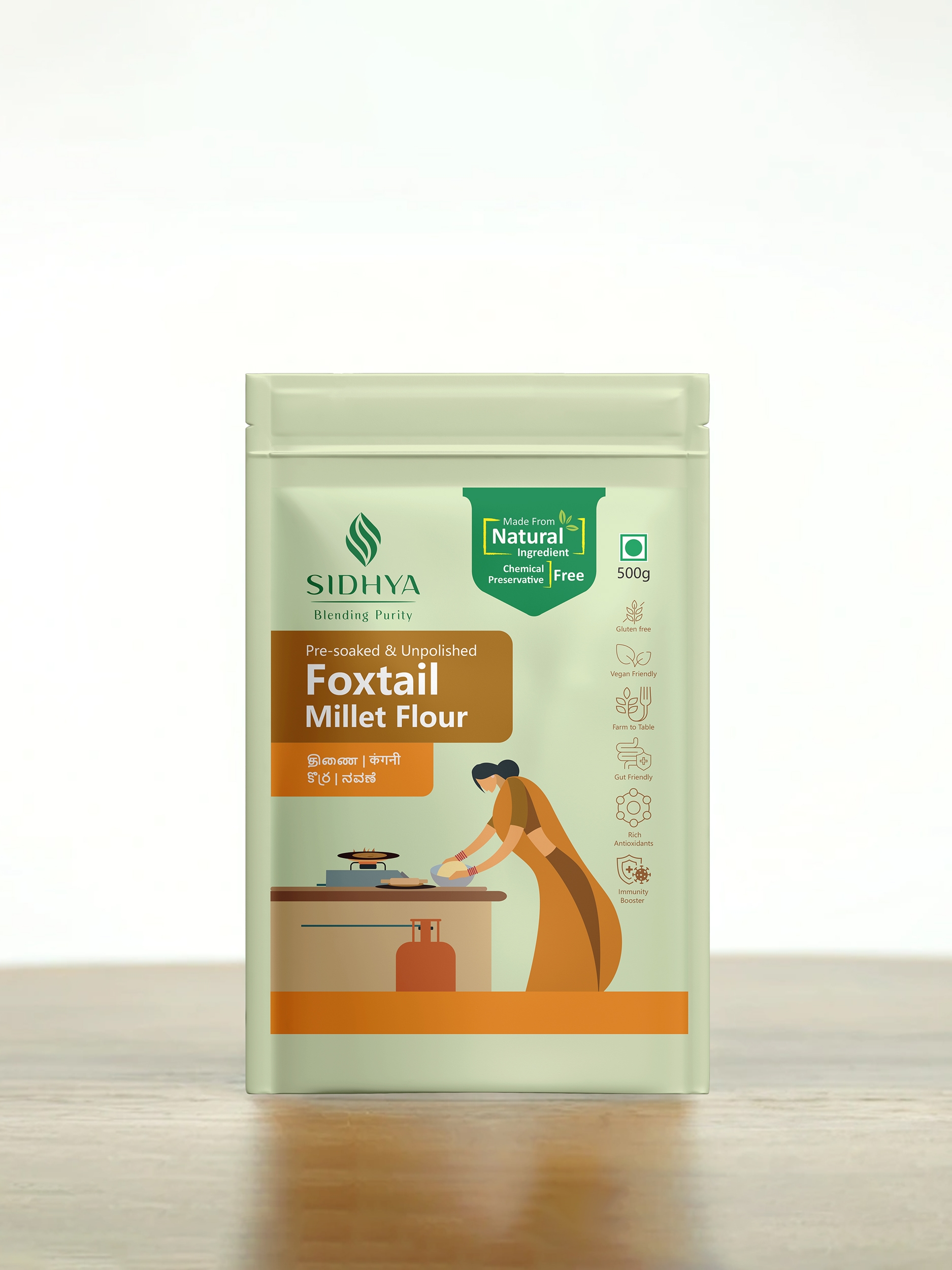 M_SIDHYA_Mockup Foxtail Millet Flour