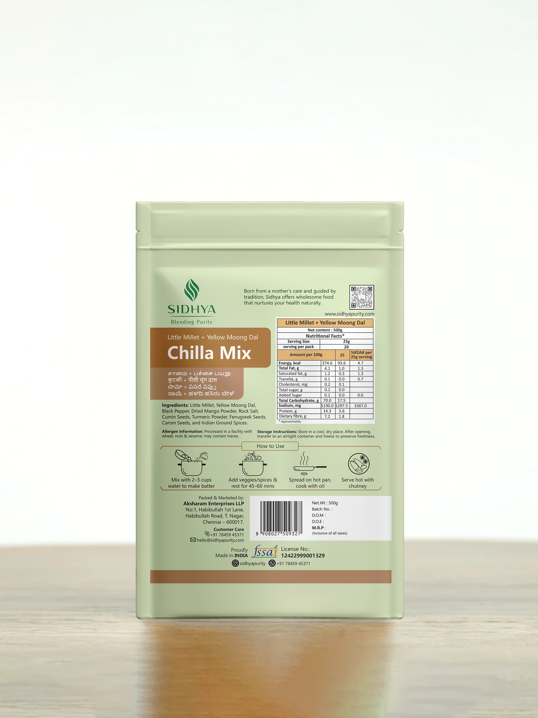 M_SIDHYA_Mockup Little Millet and Yellow Moong Dal 2